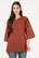 Kurti court imprimé élégant en rouge pour femme