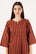 Kurti court imprimé élégant en rouge pour femme