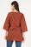 Kurti court imprimé élégant en rouge pour femme