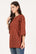 Kurti court imprimé élégant en rouge pour femme