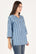 Women's Short Kurti with Unique Blue Patterns