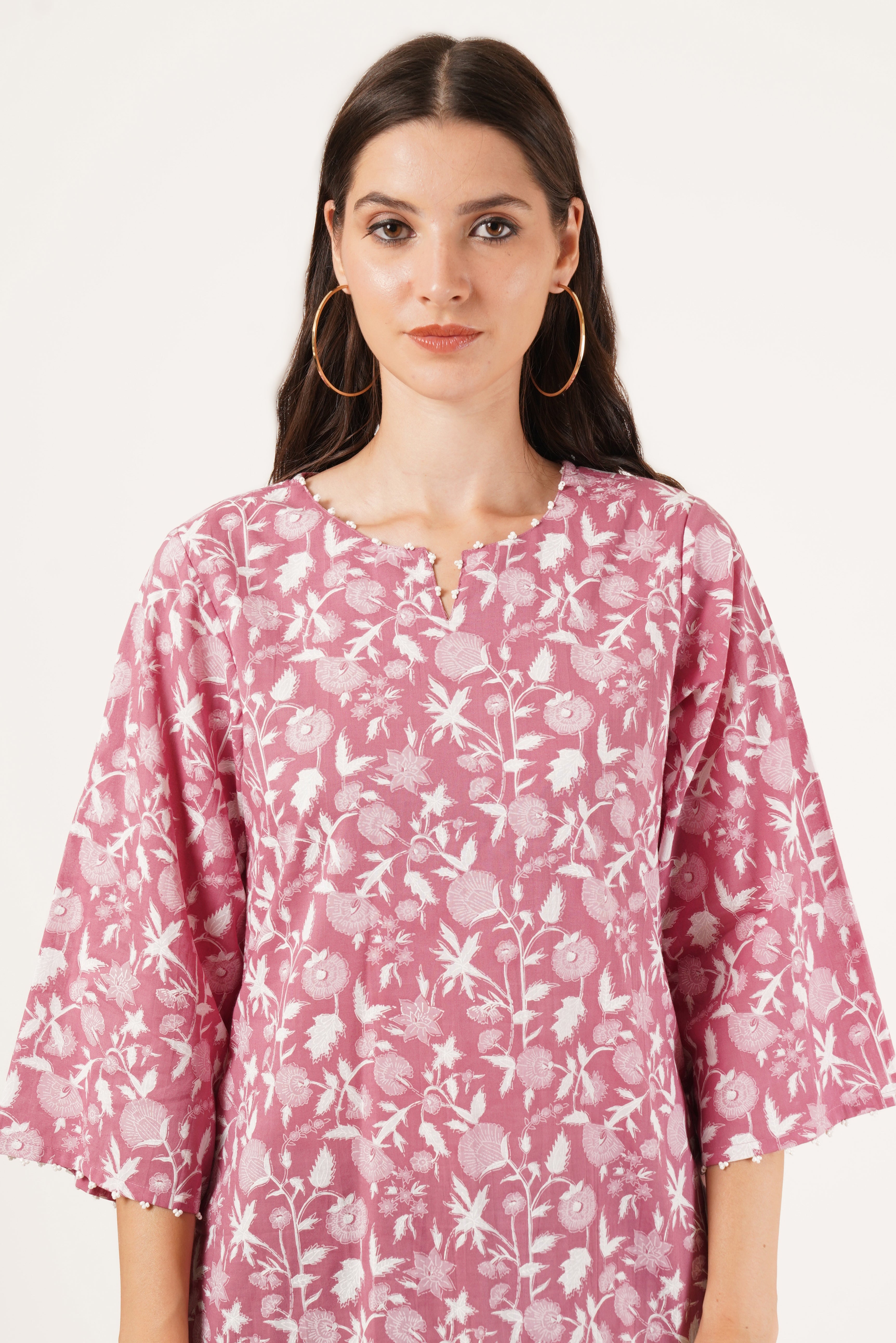 Floral Printed Short Kurtis for Women