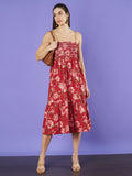 Elegantes, gesmoktes Stufenkleid für Damen