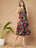 Sleeveless Flared Cotton Dress for Women