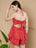 Halter-Neck Polka Dot Playsuit for Women