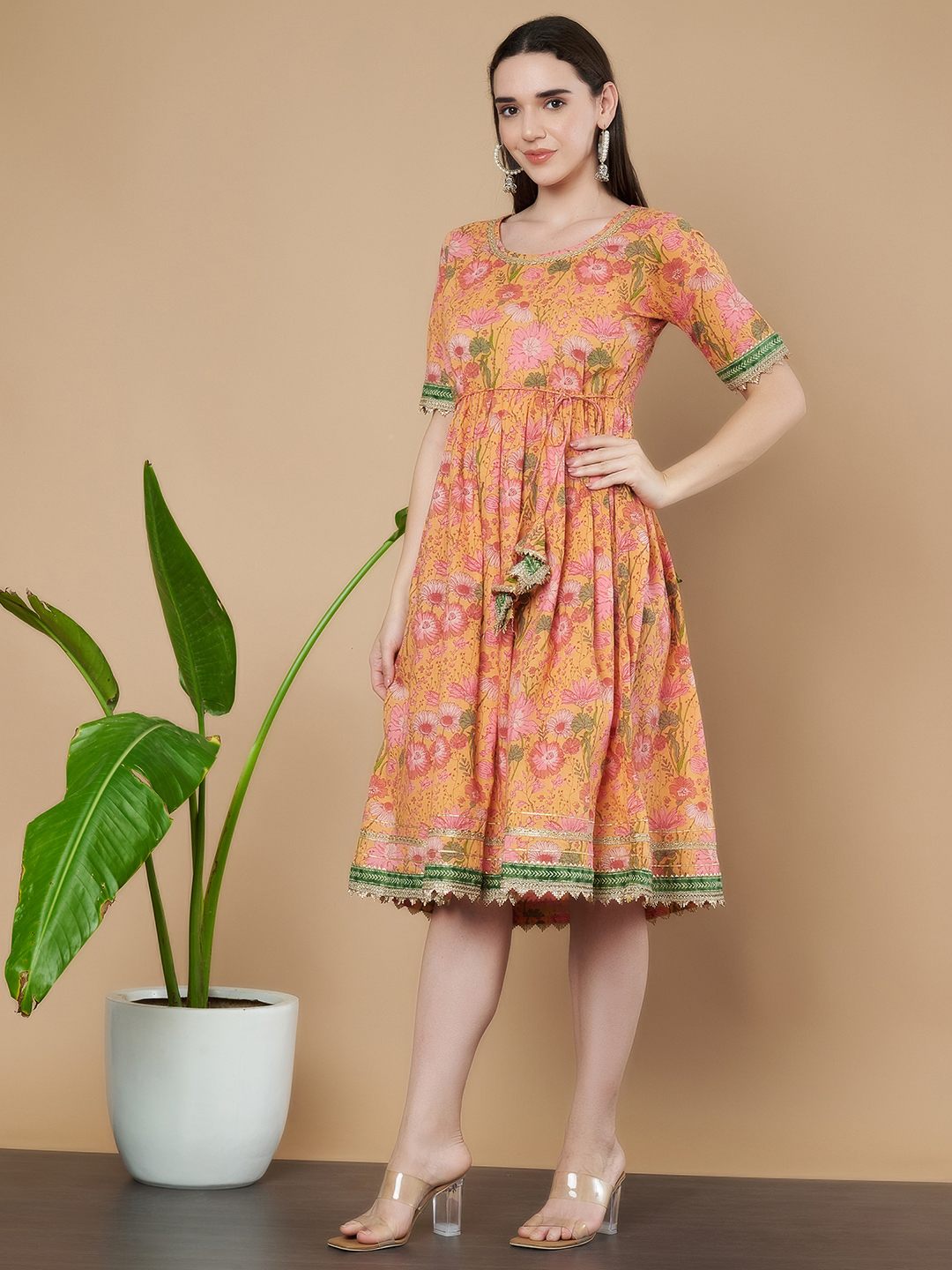 Handcrafted Sanganeri Cotton Kurta For Women