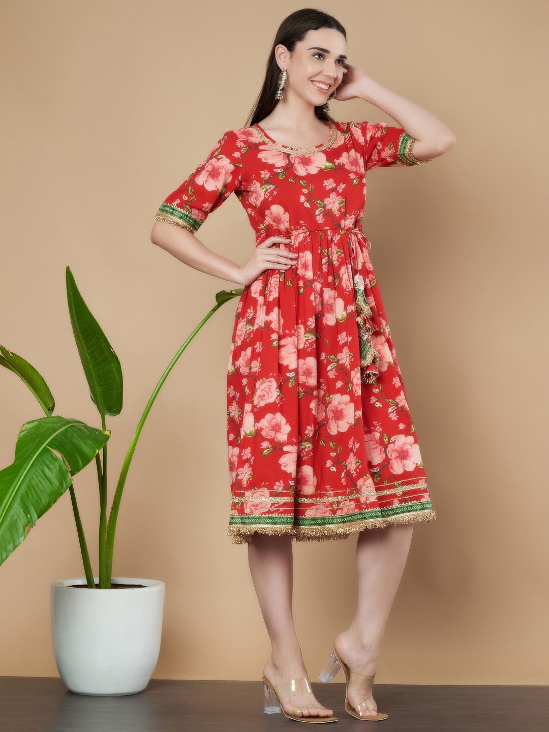 Handcrafted Sanganeri Printed Kurta for Women