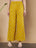Mustard Yellow Cotton Kurta and Palazzo Set for Women