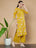 Mustard Yellow Cotton Kurta and Palazzo Set for Women
