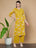 Mustard Yellow Cotton Kurta and Palazzo Set for Women