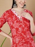 Ensemble Kurta et Palazzo traditionnel en coton Jaipuri pour femme