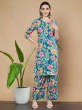Ensemble Kurta et Palazzo en coton imprimé pour femme