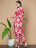 Red and White Elegant Cotton Kurta Set for Women