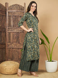 Ensemble Kurta et Palazzo en coton ethnique pour femme