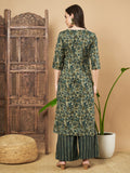 Ensemble Kurta et Palazzo en coton ethnique pour femme