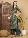 Ensemble Kurta et Palazzo en coton ethnique pour femme
