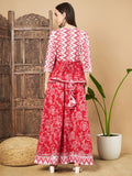 Designer Alia Style Short Kurti With Flared Palazzo Set For Women