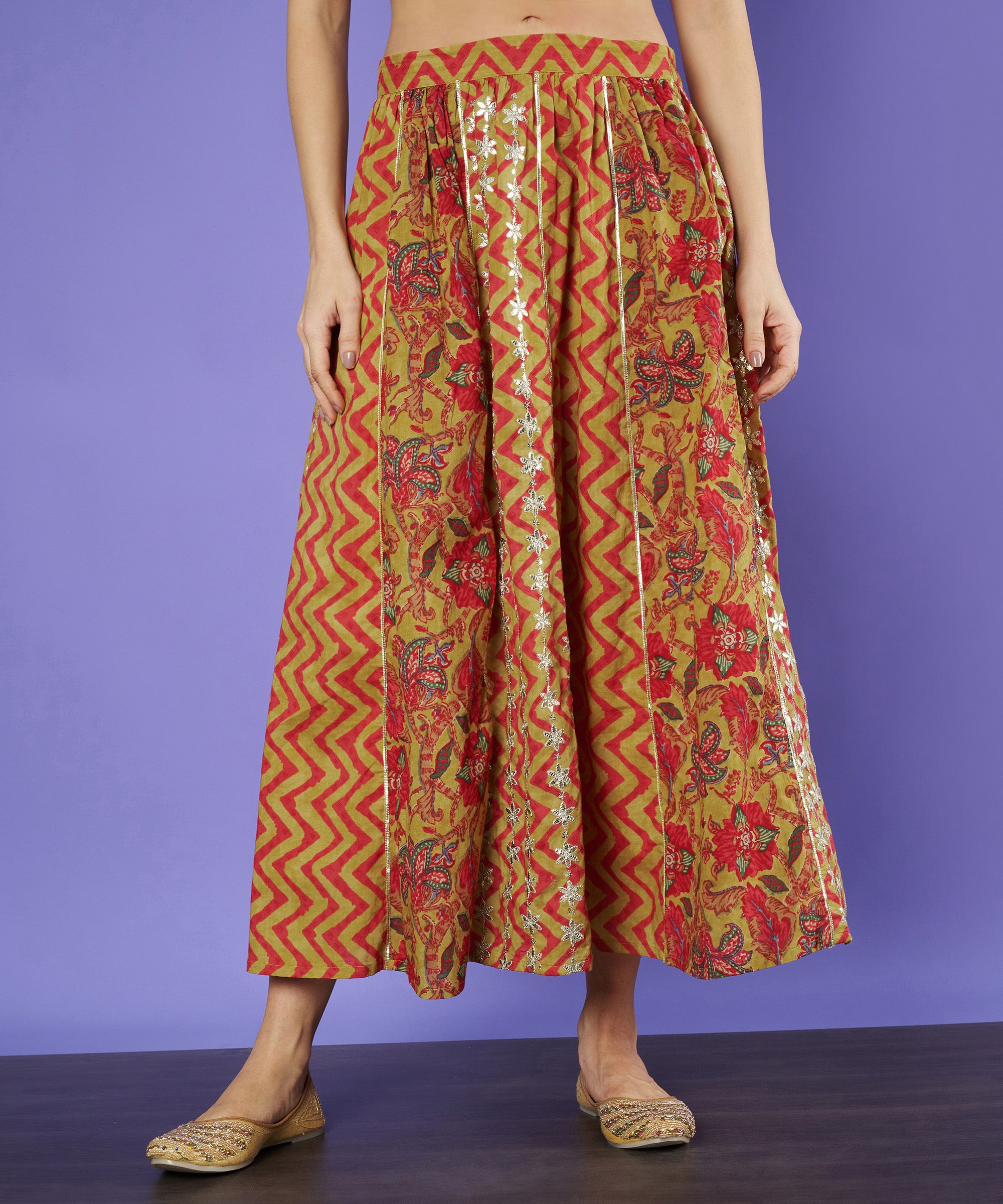 Short Kurti with Printed Skirt Set for Women - COTLAND FASHION Short Kurti with Printed Skirt Set for Women - COTLAND FASHION
