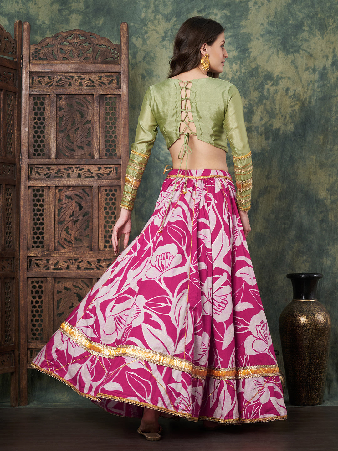 Designer Big Flared Lehenga Choli for Women