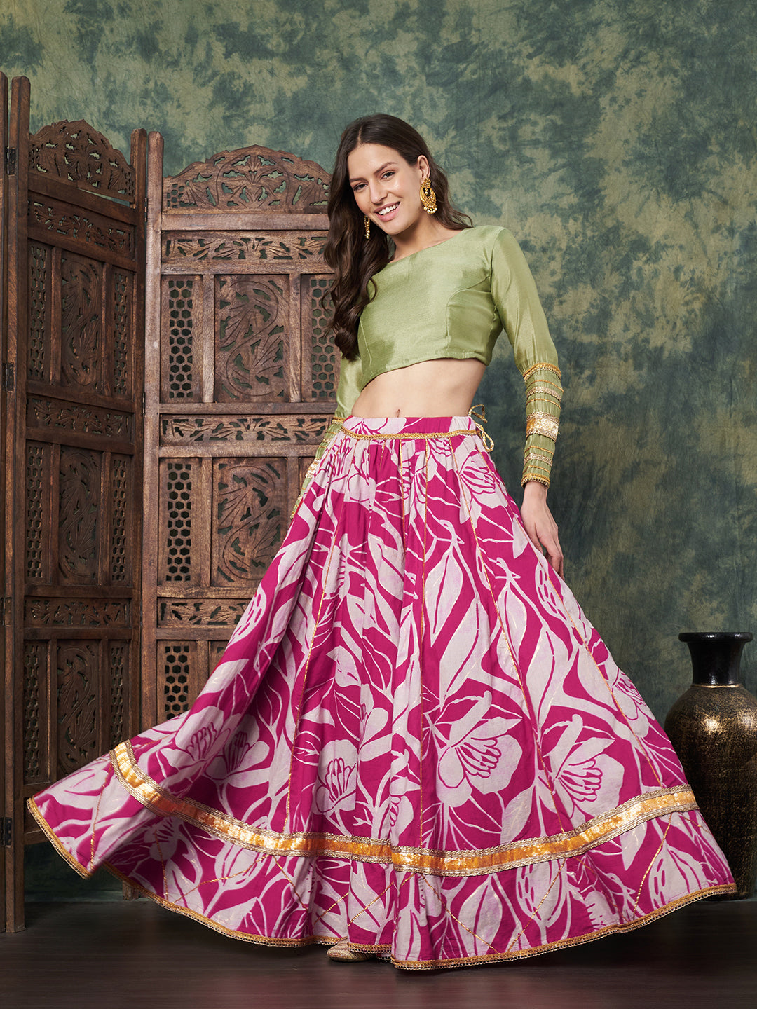 Designer Big Flared Lehenga Choli for Women