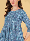 Heritage-Inspired Jaipuri Cotton Peplum Top For Women