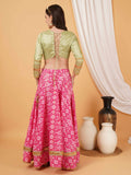 Festival-Ready Lehenga Choli Set with Golden Embellishment for Women