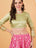 Festival-Ready Lehenga Choli Set with Golden Embellishment for Women
