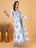 Floral Printed Jaipuri Cotton Shrug and Dress Co-Ord Set For Women