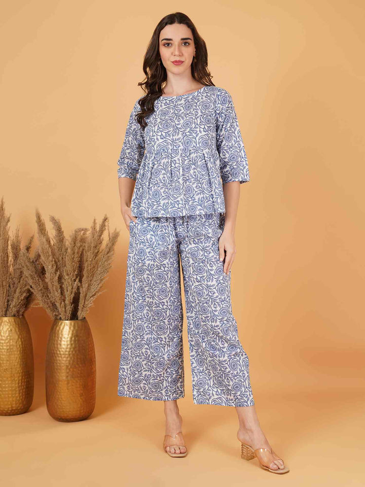 Kurti décontracté en coton imprimé Doodle pour femmes