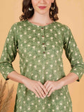 Straight Fit Jaipuri Cotton Co-Ord Set for Women by COTLAND - view 3