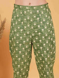 Straight Fit Jaipuri Cotton Co-Ord Set for Women by COTLAND - view 5