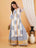 Sanganer Handblock Cotton Straight Kurta with Palazzo for Women