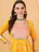Elegant Jaipuri Cotton Flared Anarkali Kurta with Palazzo for Women