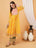 Elegant Jaipuri Cotton Flared Anarkali Kurta with Palazzo for Women
