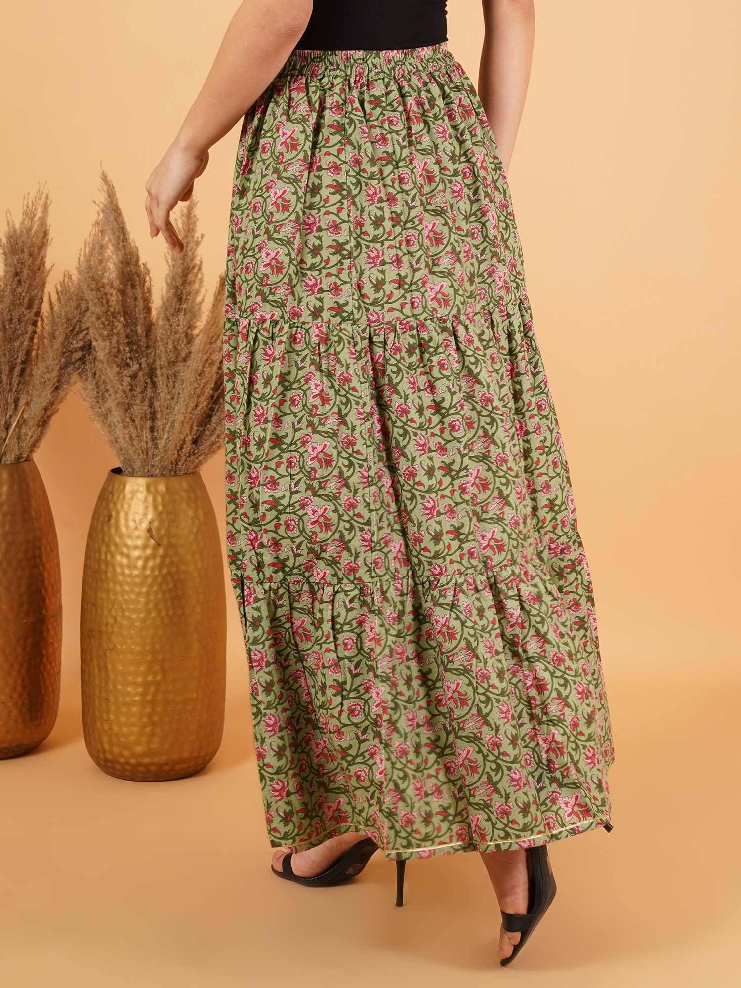 Kurti décontracté en coton imprimé Doodle pour femmes