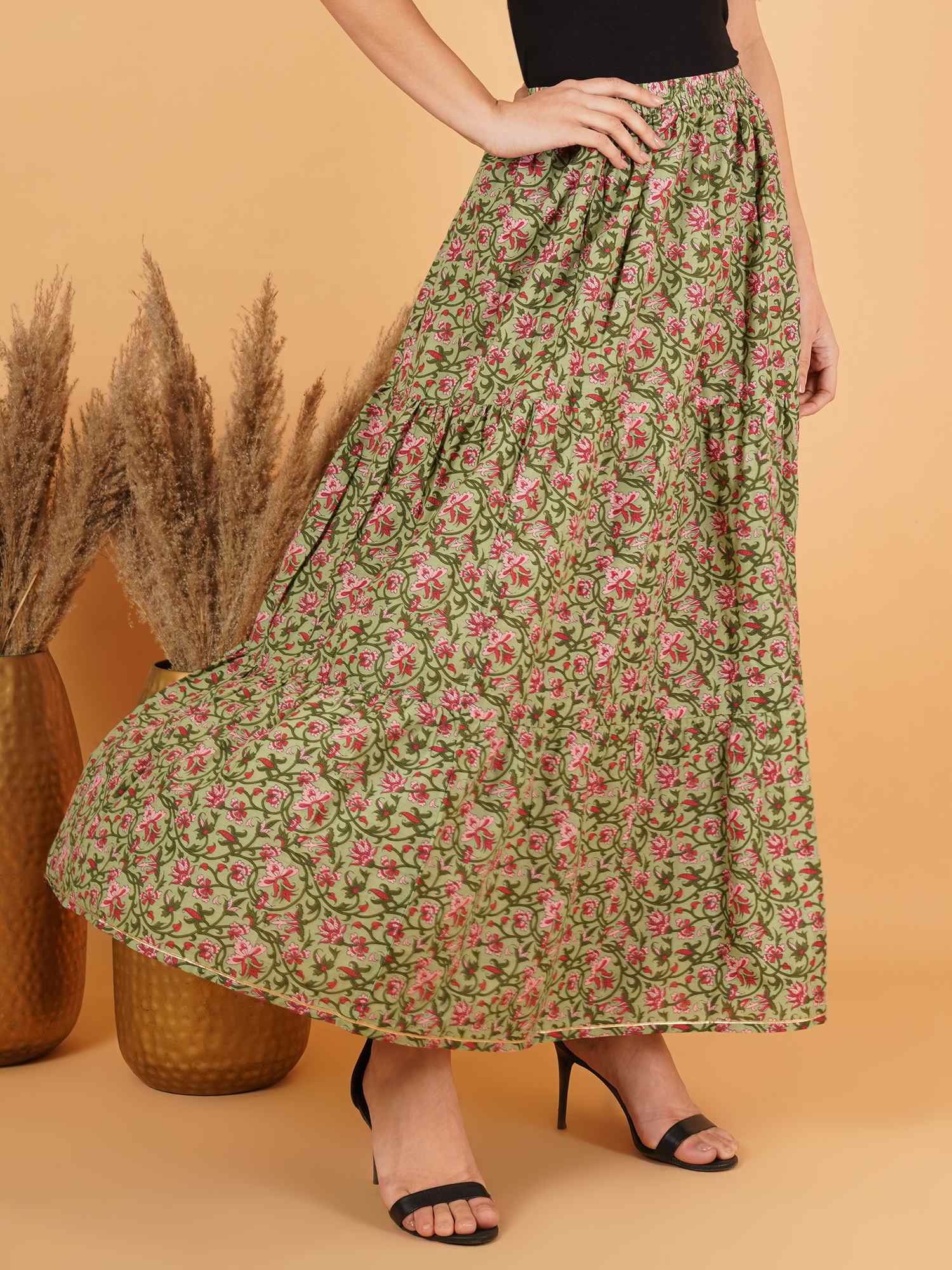 Kurti décontracté en coton imprimé Doodle pour femmes