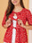Ruffled Polka Dot Peplum Cotton Top For Women