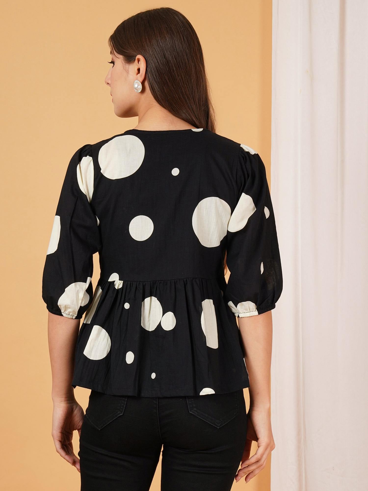 Haut en coton à imprimé ikat à bretelles avec ceinture pour femme