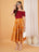 Floral Bohemian Cotton Skirt for Women