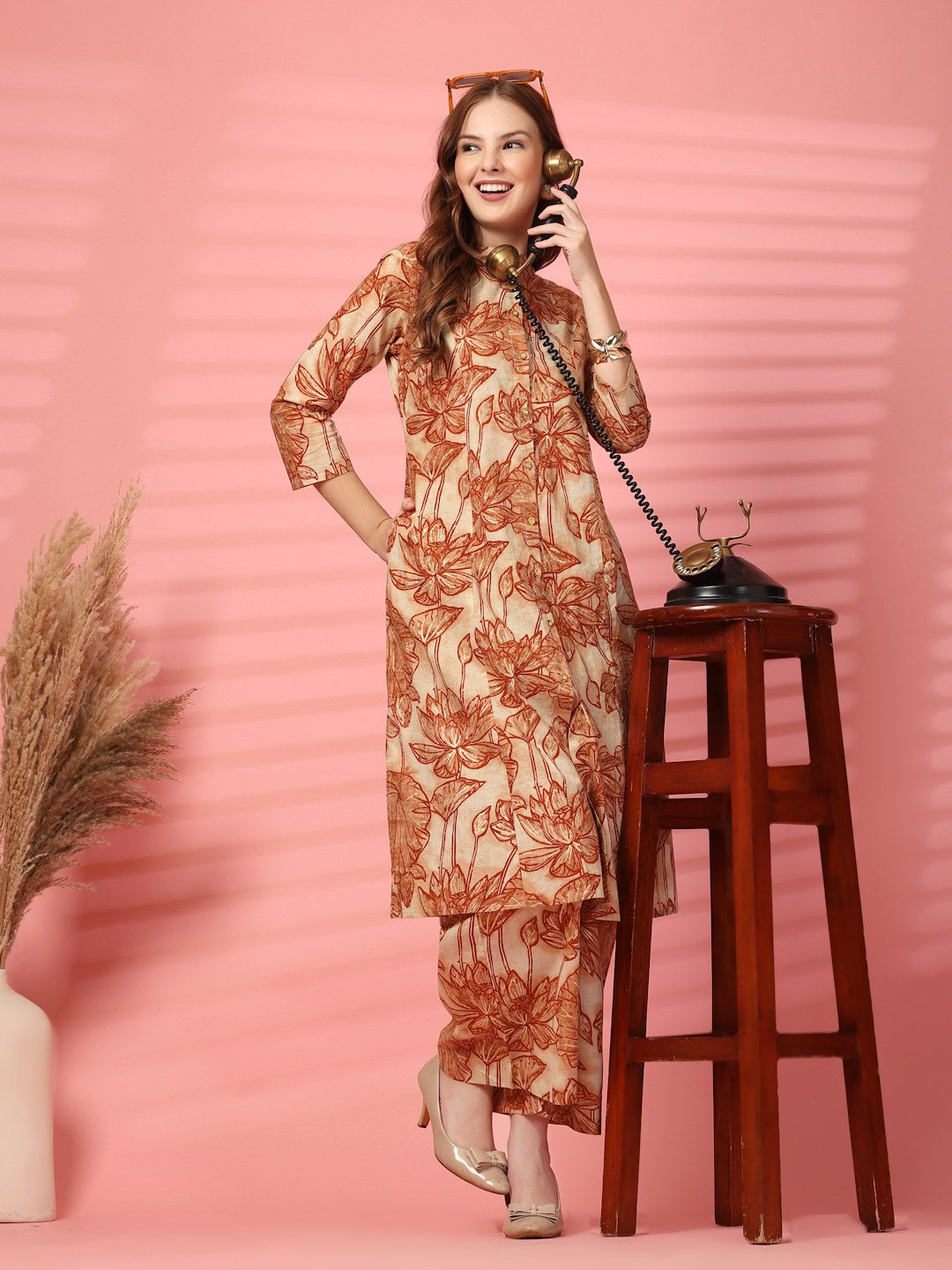 Premium Cotton Kurta and Palazzo Set for Women