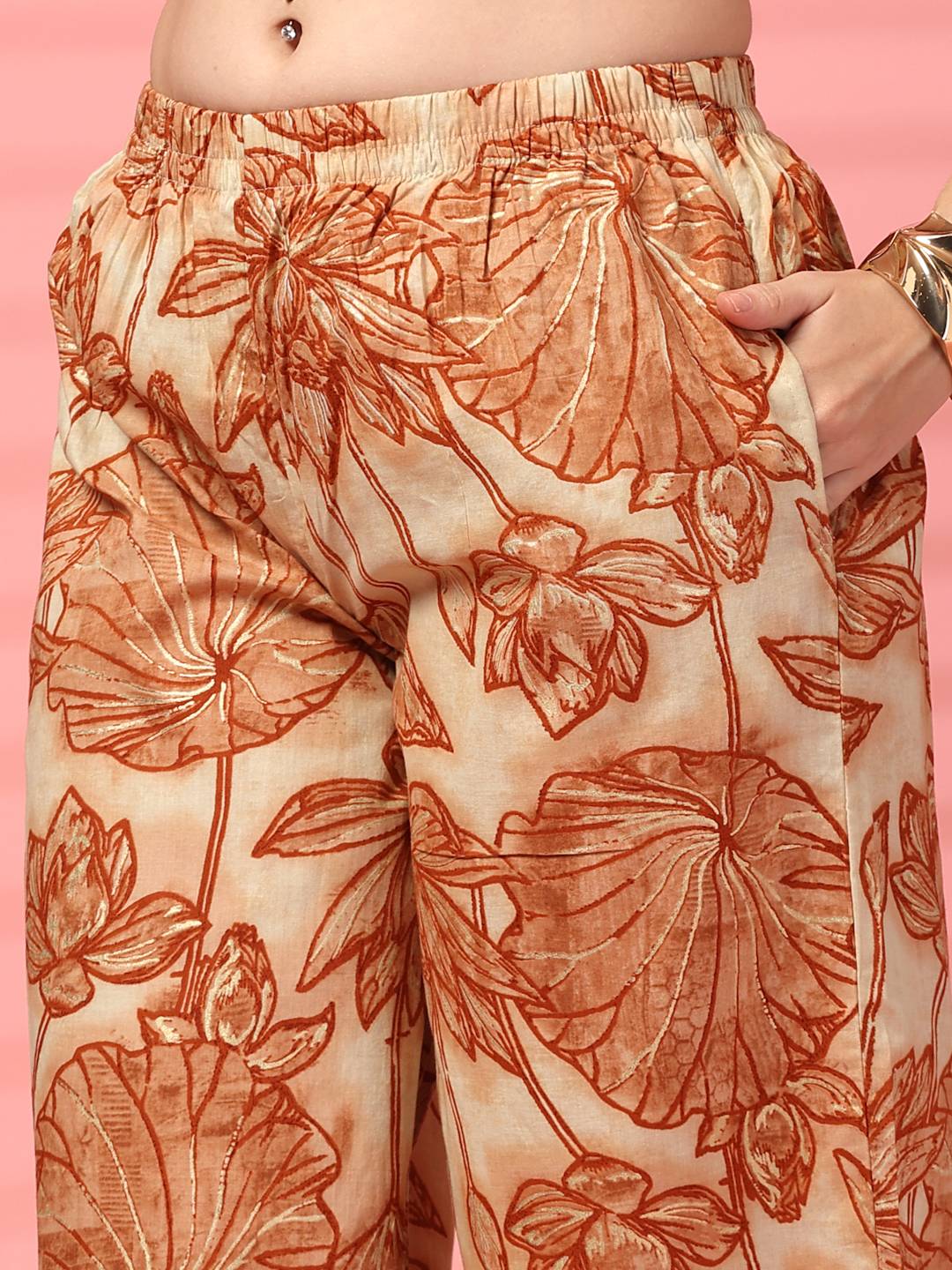 Premium Cotton Kurta and Palazzo Set for Women