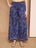 Heritage Royal Blue Angrakha Wrap Kurta with Palazzo Set For Women