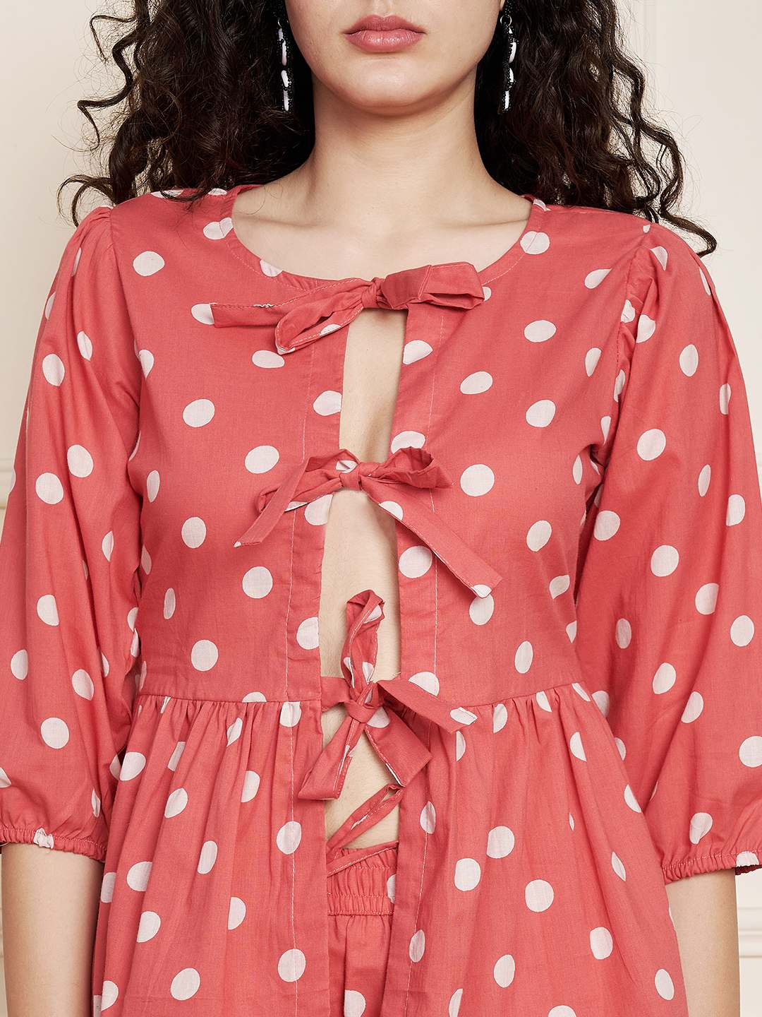 Kurti décontracté en coton imprimé Doodle pour femmes