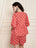 Front Tie-Up Polka Peplum Top and Shorts Cotton Co-Ord Set For Women