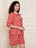 Front Tie-Up Polka Peplum Top and Shorts Cotton Co-Ord Set For Women