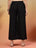 Cotton Flex Solid Black Palazzo Pants For Women