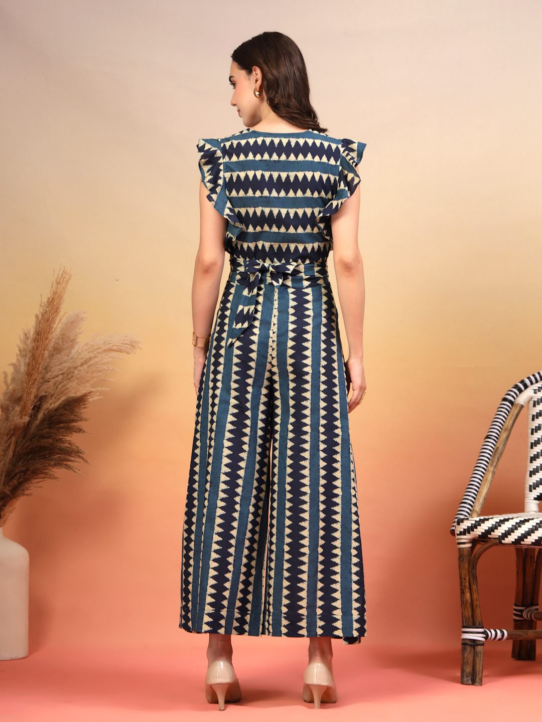 Fully Wrap Around Tribal Printed Cotton Co-Ord Set For Women