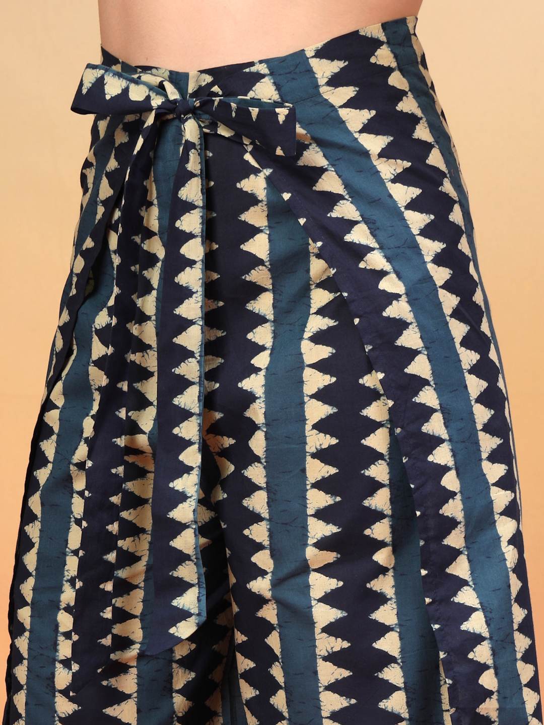 Fully Wrap Around Tribal Printed Cotton Co-Ord Set For Women