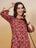 Kurti décontracté en coton imprimé Doodle pour femmes