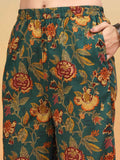 Ensemble Kurta et Palazzo en coton jaune moutarde pour femme